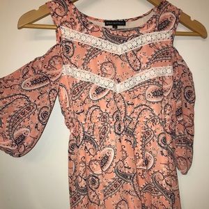 Girls pink lace dress,